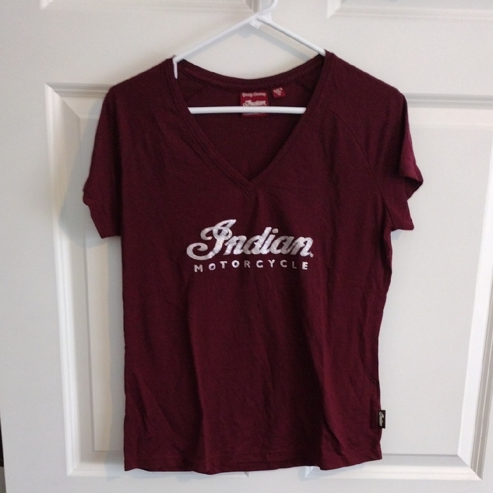 Red and Silver Glitter Fitted Short Sleeve T-Shirt